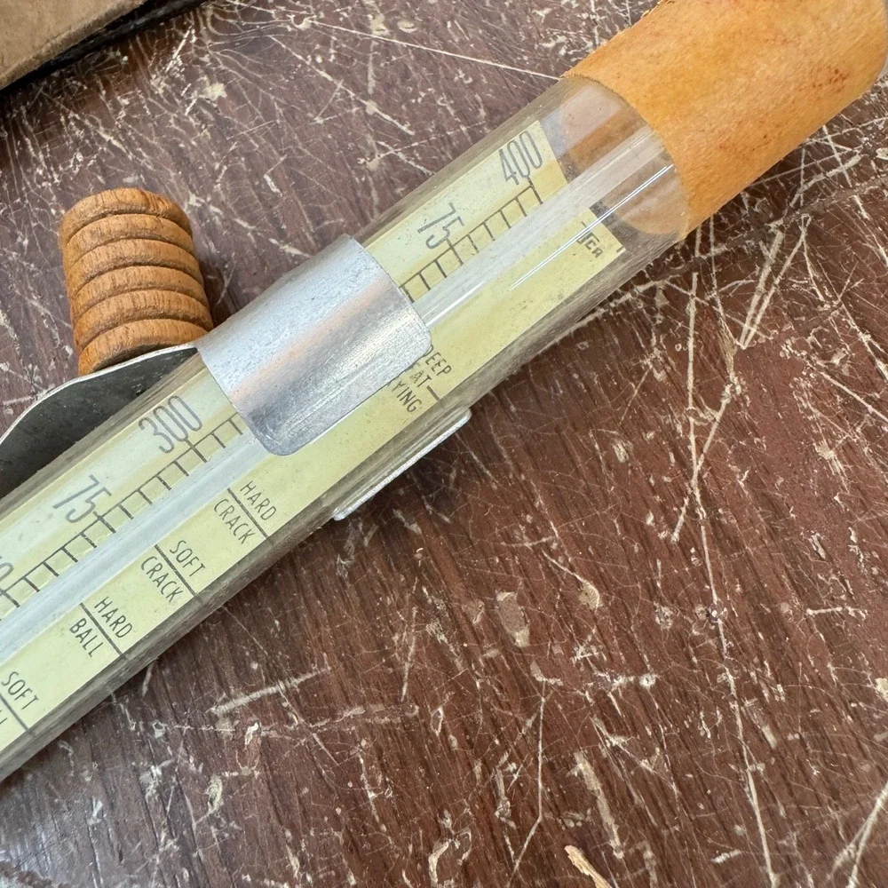 Vintage A.E. Staley‎ Vintage Combination Candy & Fat Frying Thermometer Box